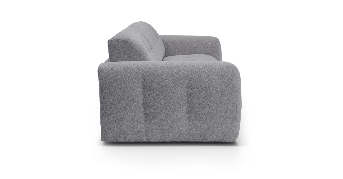 ISOLA - 4-seater convertible sofa - Looped velvet