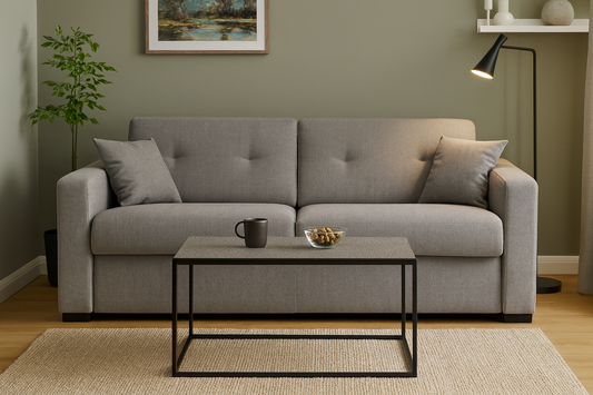 LYON - Canapé lit 2 places - Tweed convertiblecenter