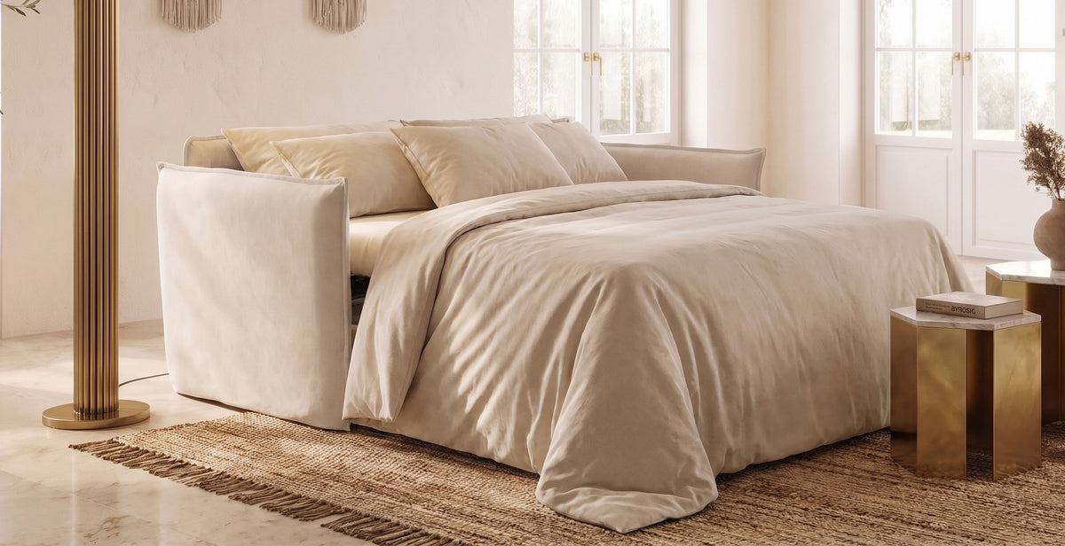 MARBELLA - 4-seater sofa bed - Velvet