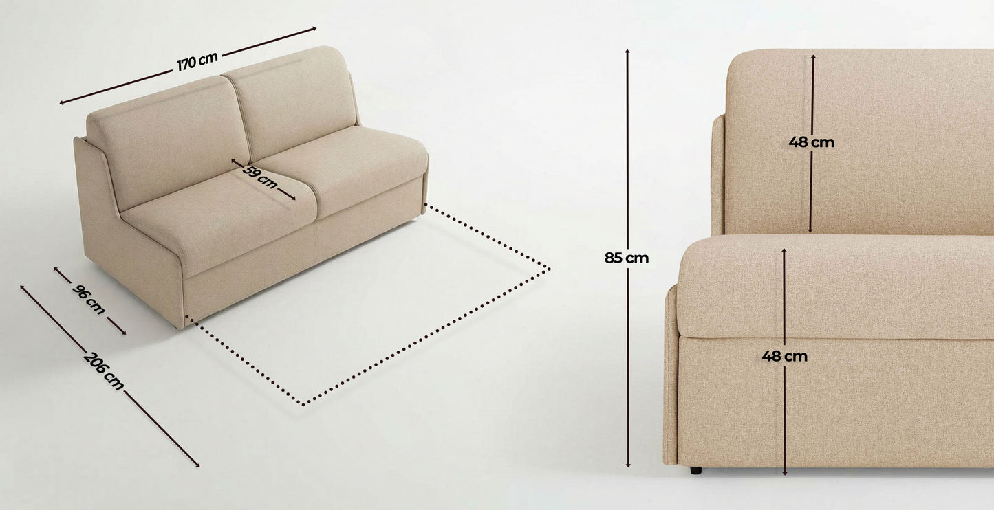 MARSEILLE - 3-seater convertible sofa - Tweed