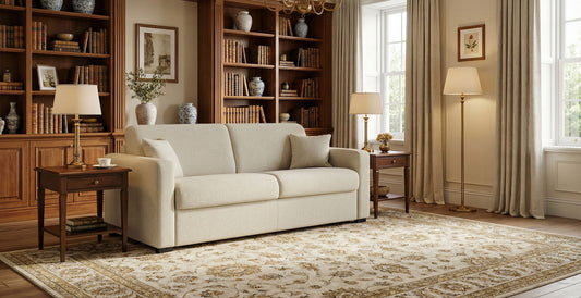 METZ 4-seater convertible sofa - Tweed convertiblecenter