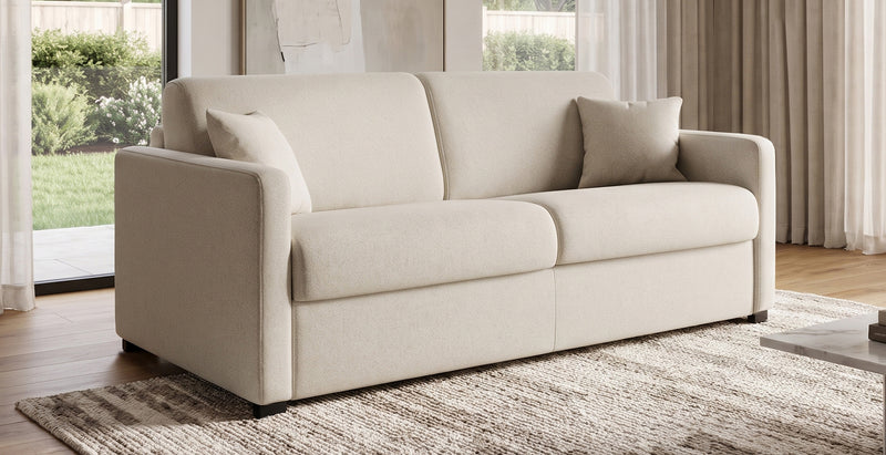 METZ 2-seater convertible sofa - Tweed convertiblecenter