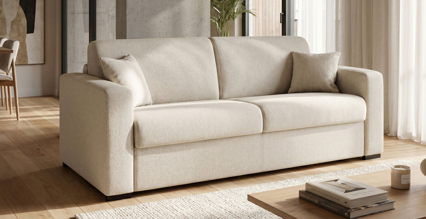 MODENA - Canapé convertible 3 places - Couchage 140 -Tweed