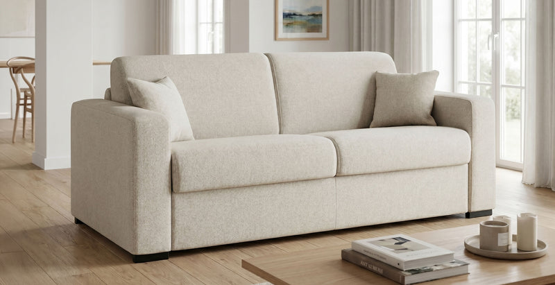 MODENA - Canapé convertible 4 places - Couchage 160 - Tweed convertiblecenter