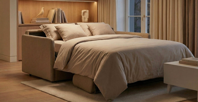 MONTPELLIER - Canapé convertible 4 places - Tweed convertiblecenter