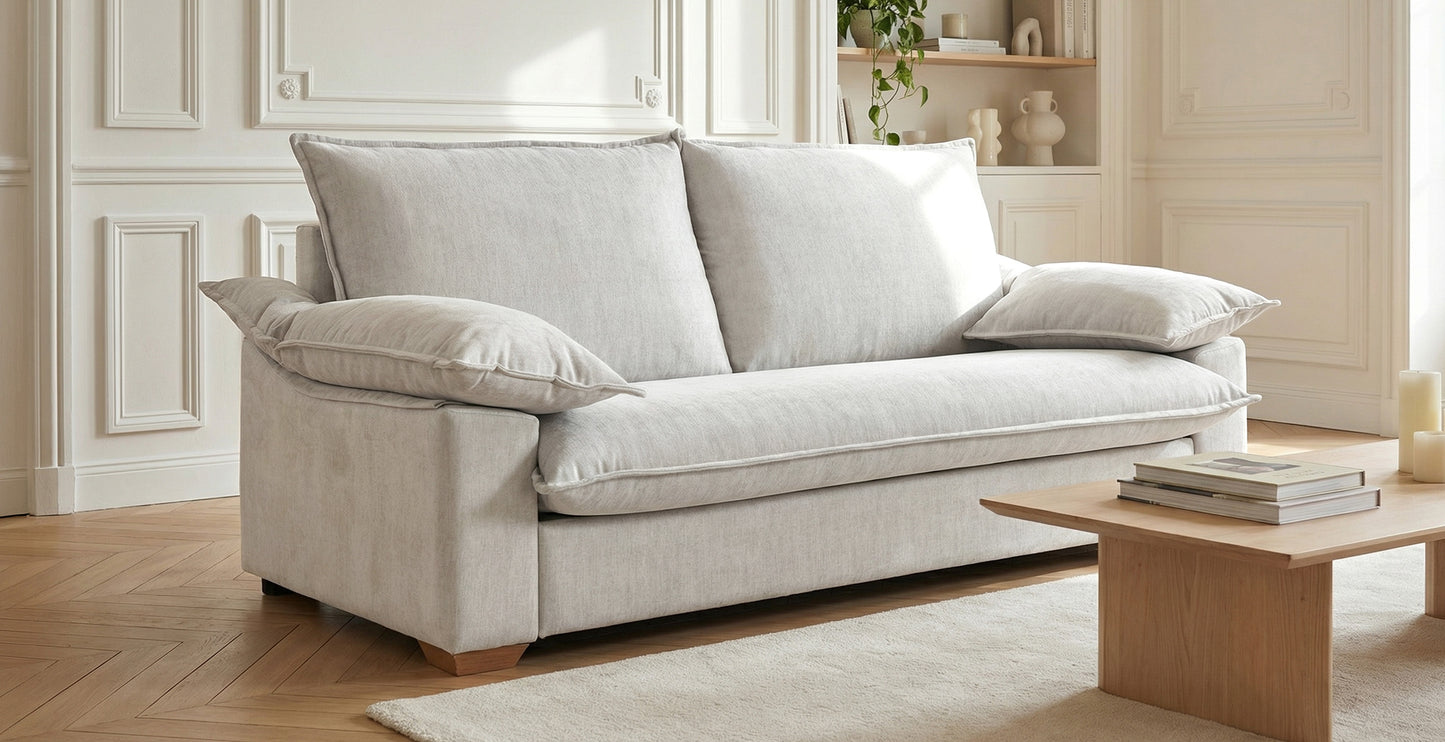 PAU - Canapé convertible 3 places - Velours