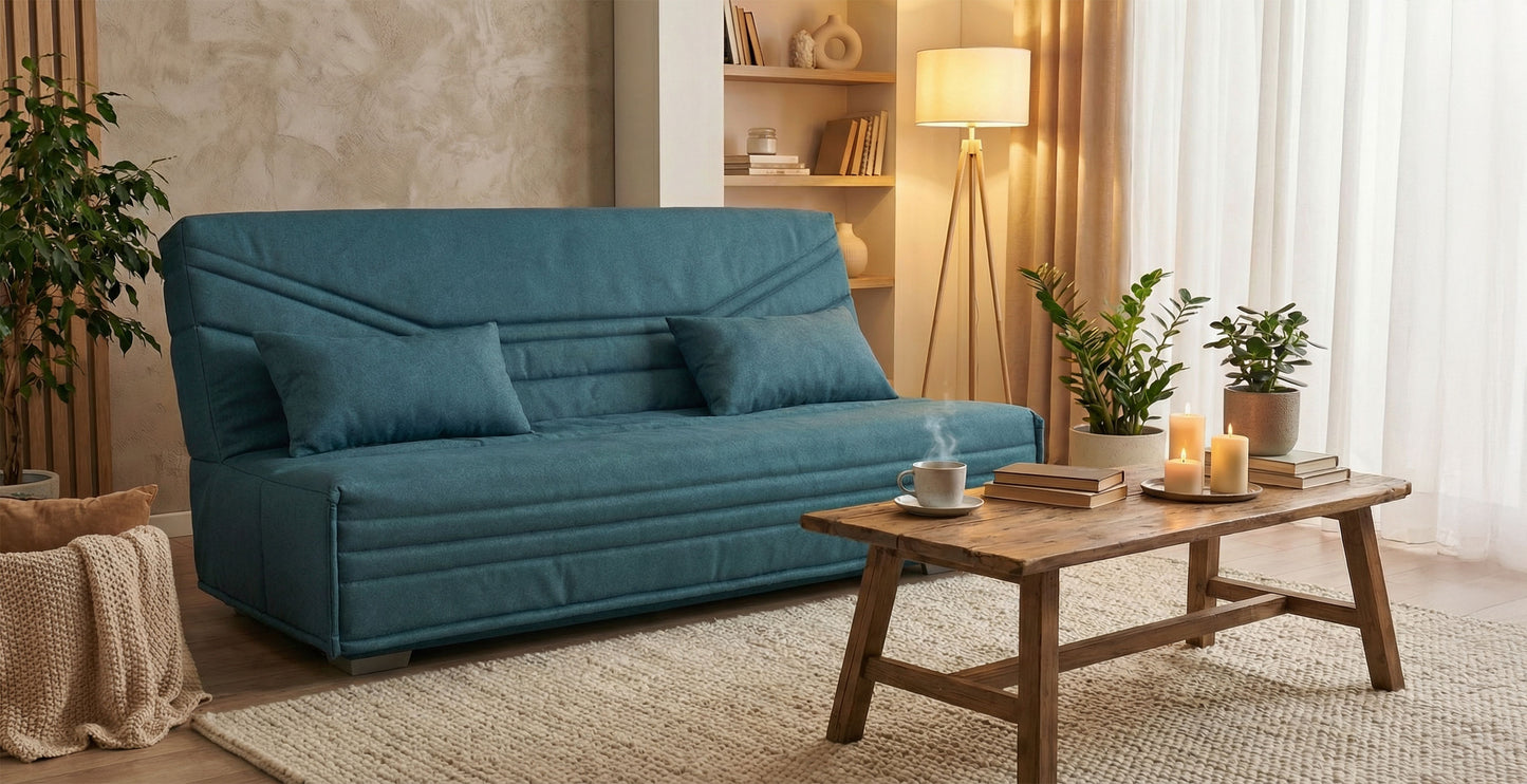 SENS - Canapé clic-clac 3 places - Tissu tissé