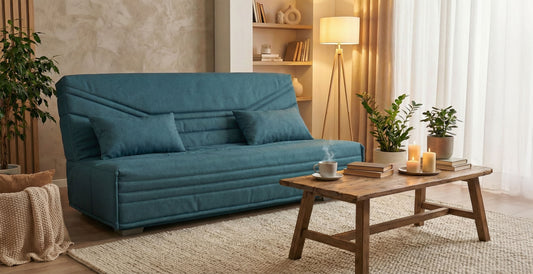 SENS - Canapé clic-clac 3 places - Tissu tissé convertiblecenter