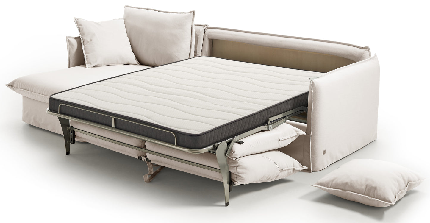 SALLANCHES - Canapé d'angle convertible - Angle gauche -  5 places - Toile