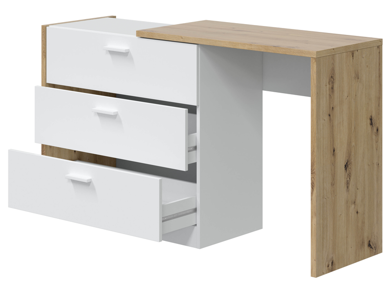 Console bureau extensible chêne UTIL convertiblecenter