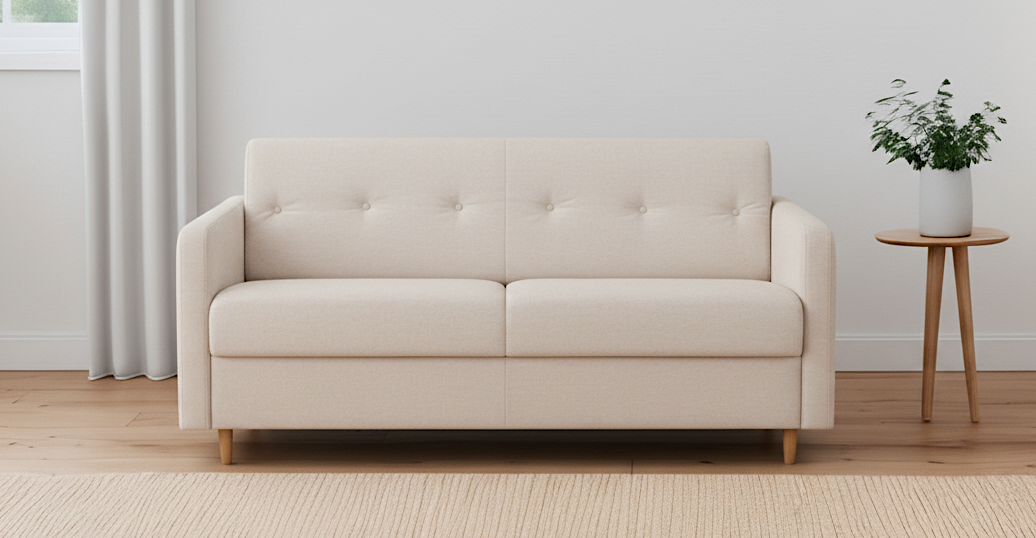 LILLE - 4 seater sofa bed - Tweed