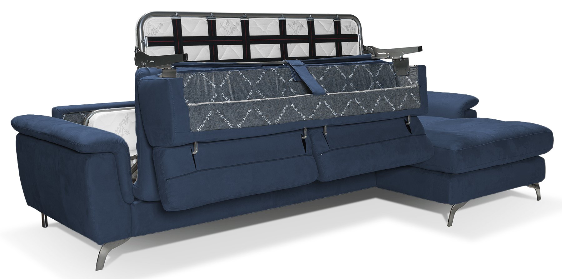 Convertible corner sofa bed for daily use, water-repellent Nabuck