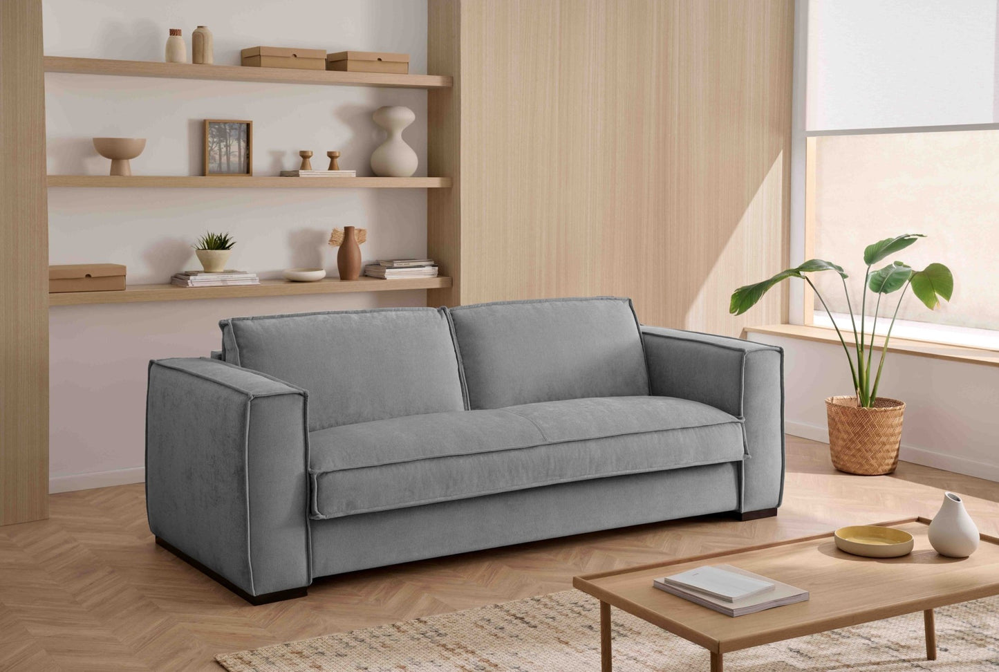 BALDO - 4-seater convertible sofa - Velvet