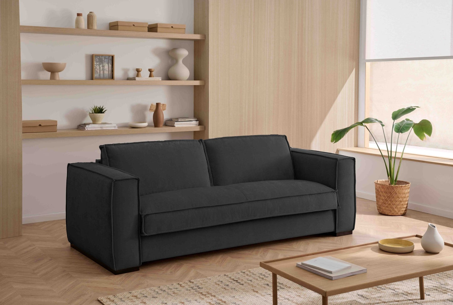 BALDO - 4-seater convertible sofa - Velvet