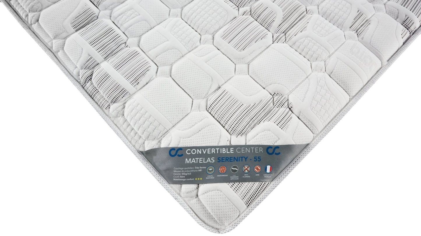 Matelas quotidien confortable d'une densité de 55KG/M3 - Garanti 5 ans