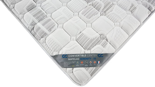 Matelas quotidien confortable d'une densité de 55KG/M3 - Garanti 5 ans convertiblecenter