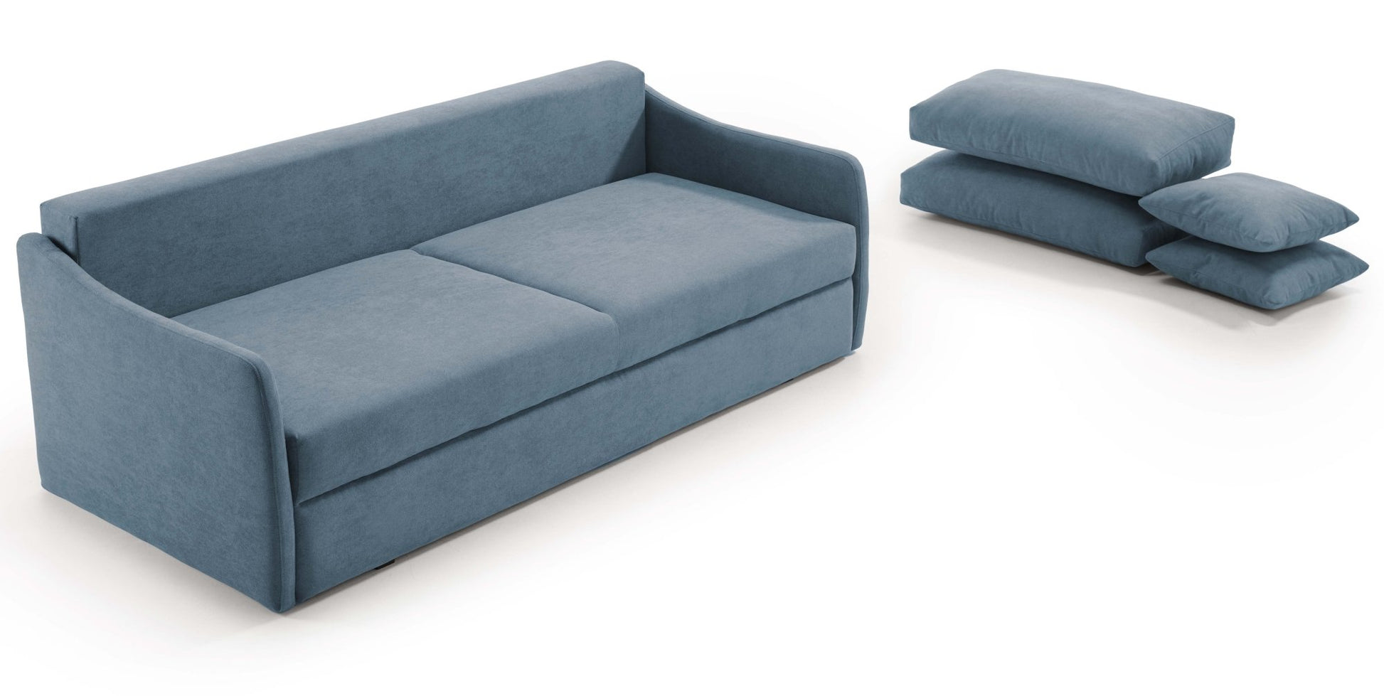 Canapé convertible 3 places ORVAULT - Largeur 187 cm - Couchage 140 cm