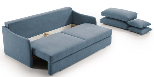 Canapé convertible 3 places ORVAULT - Largeur 187 cm - Couchage 140 cm convertiblecenter